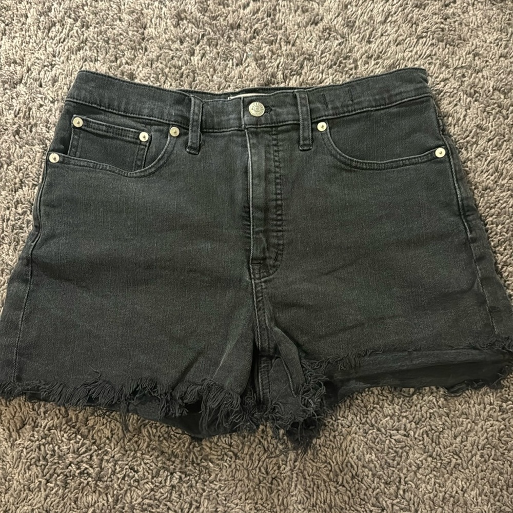 Madewell high rise denim shorts s